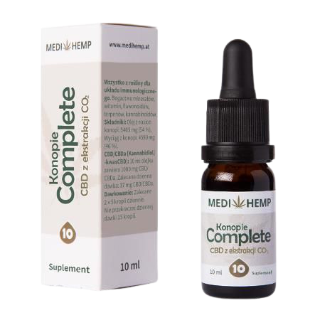 olejek konopny  Medihemp 10% CBD naturalny olejek z ekstrakcji CO2 10ml